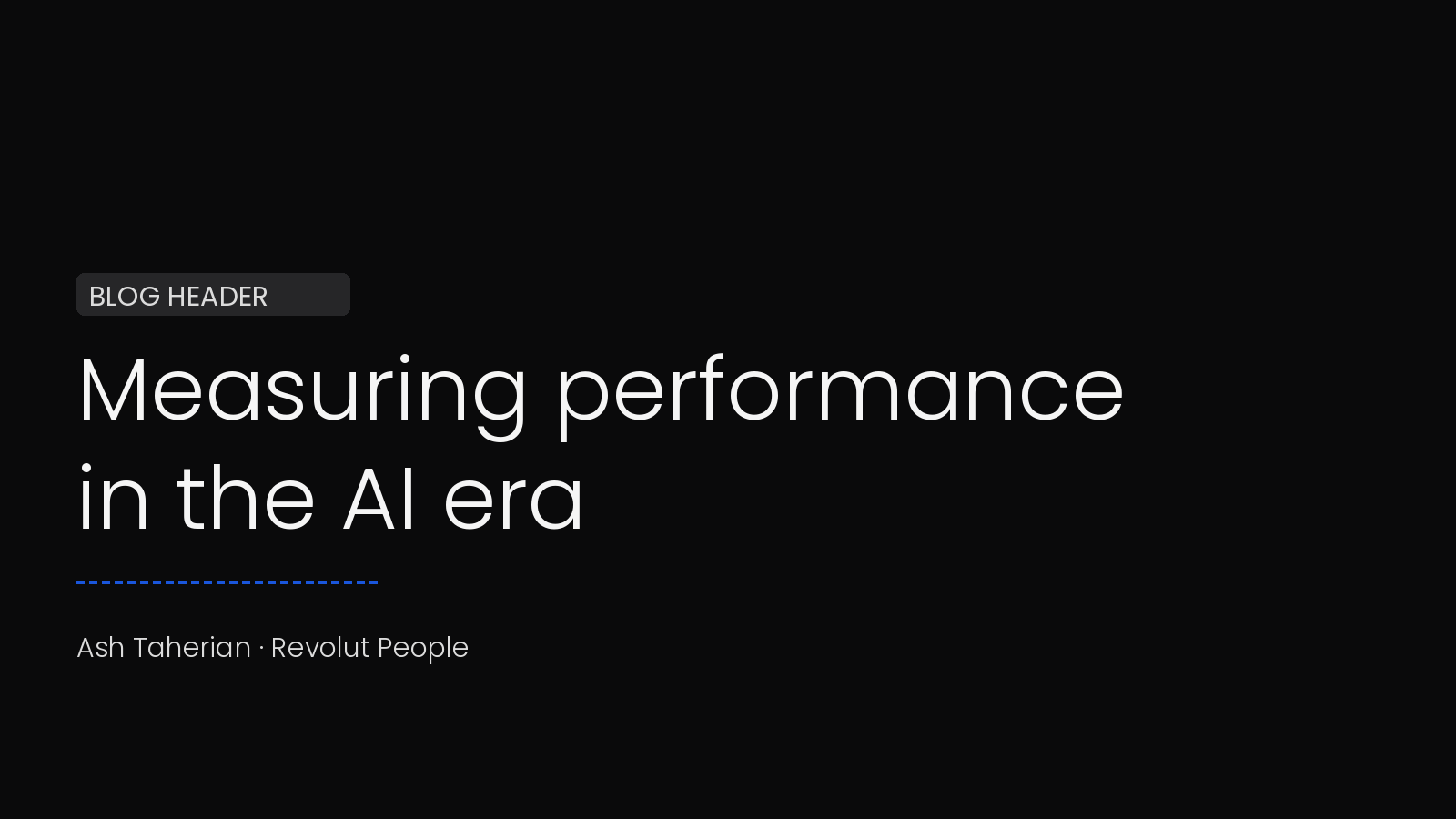 Measuring performance in the AI era: new metrics for People leaders